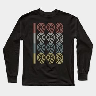 1998 Birth Year Retro Style Long Sleeve T-Shirt